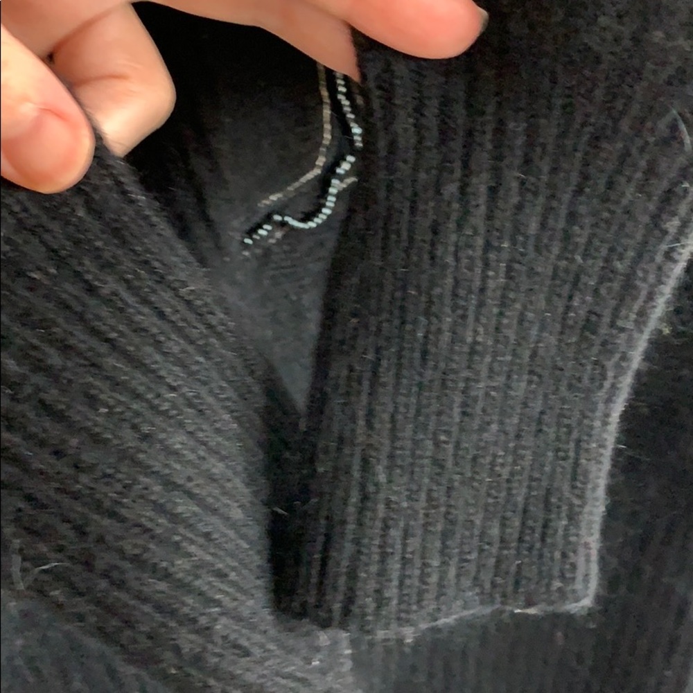 Vintage Black Cowl Neck Sweater with Embellishments - Picture 7 of 16